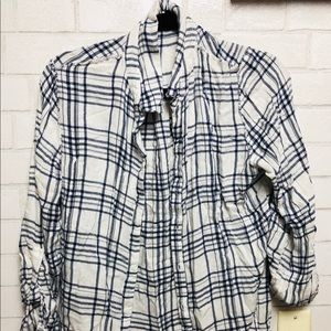 Blue/White Flannel